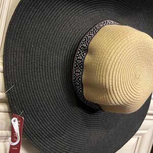 Women's Merona Wide Brim Fedora Hat Polyester Straw